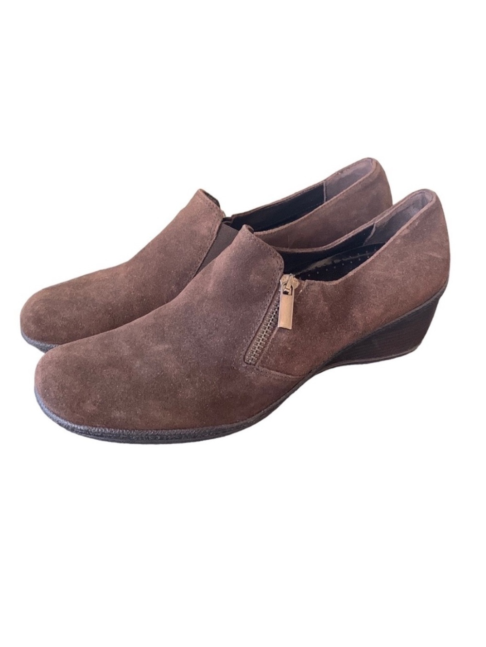 Aquatalia Brown Italian Suede Leather Loafer Size 10